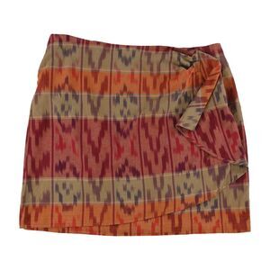 Ralph Lauren Womens Plus Size Abstract Print Wrap Skirt, NWT